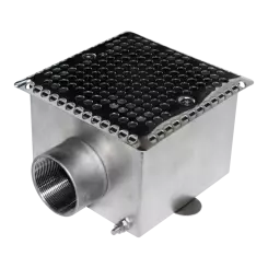 Донный слив 150х150, 2", нержавеющая сталь Донный слив 150х150, 2", нержавеющая сталь