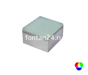 Встраиваемый LED-светильник (RGB), 12-24V DC, 80х80 мм, IP67