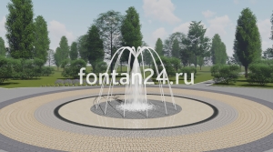 Фонтан для парка "Пиано средний" ø=3 м Фонтан для парка "Пиано средний" ø=3 м